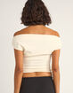RHYTHM Juno Womens Off The Shoulder Top image number 3