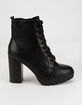 SODA Lace Up Platform Boots image number 2
