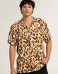 RSQ Mens Cheetah Button Up Shirt image number 1
