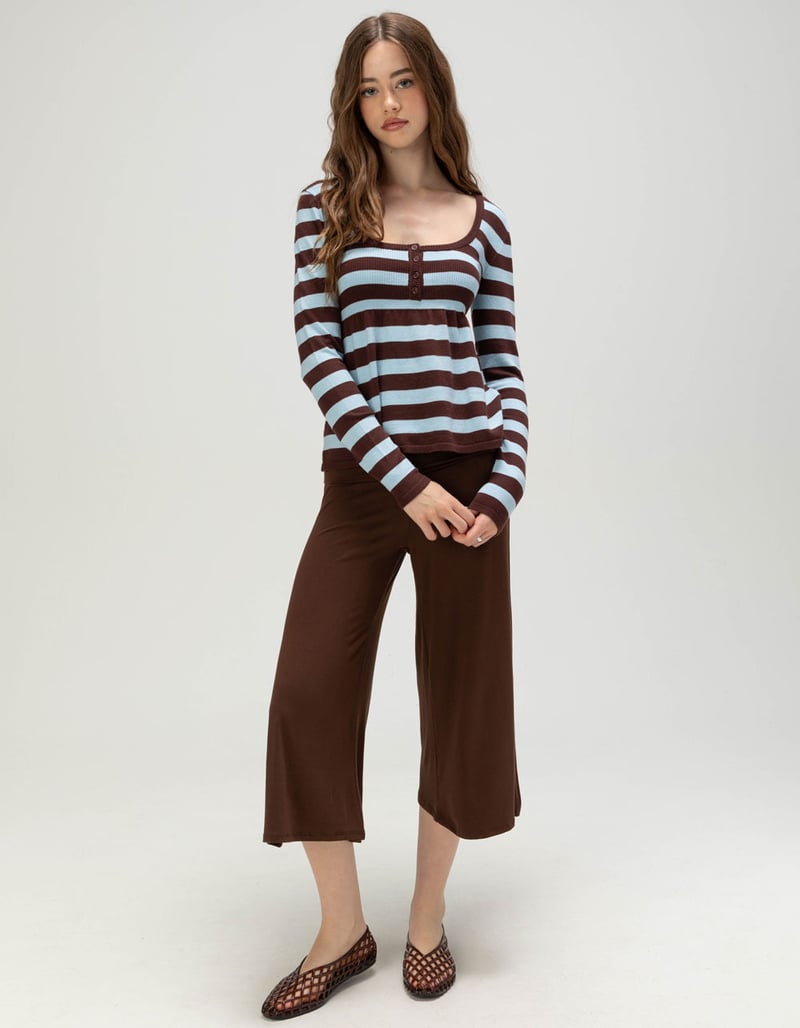 RSQ Womens Stripe Babydoll Sweater image number 1