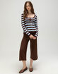 RSQ Womens Stripe Babydoll Sweater image number 2