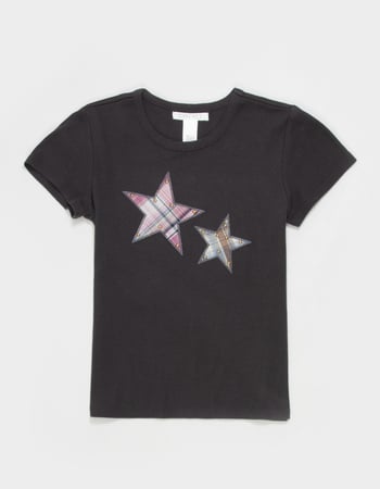 FULL TILT Plaid Stud Star Girls Tee Primary Image