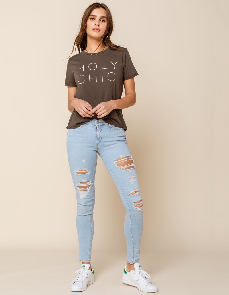 LEVI'S 711 Womens Light Wash Skinny Jeans image number 0