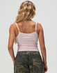 FULL TILT Hibiscus Embroidered Womens Tank Top image number 4