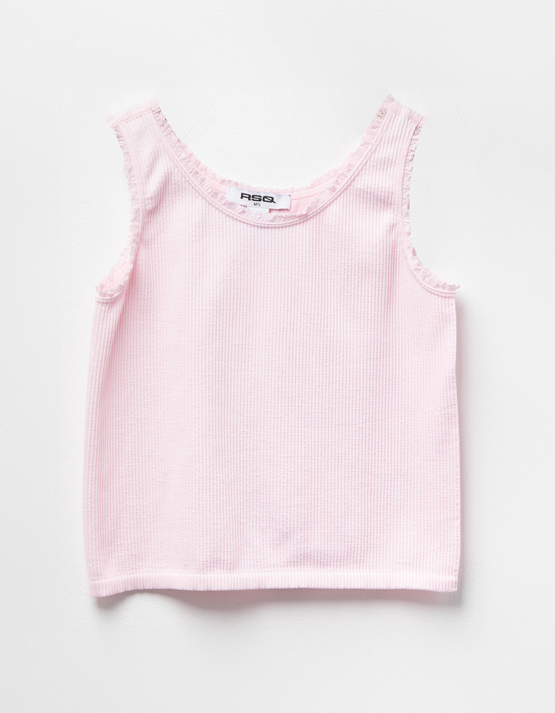 RSQ Girls Picot Trim Tank Top image number 0
