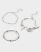 FULL TILT 3 Pack Cross/Dice Charm Bracelets image number 1