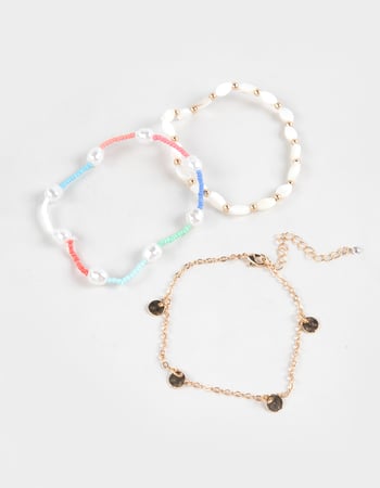 FULL TILT 3 Pack Shell/Beaded Bracelets Primary Image