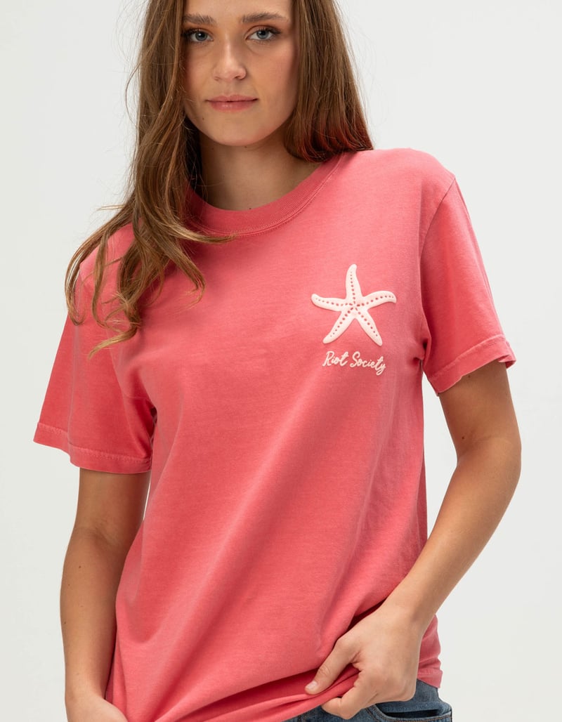 RIOT SOCIETY Shells Womens Boyfriend Tee image number 2