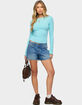 EDIKTED Galah Ribbed Long Sleeve Tee image number 10