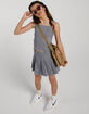 FULL TILT Girls Gingham Tennis Skort image number 4