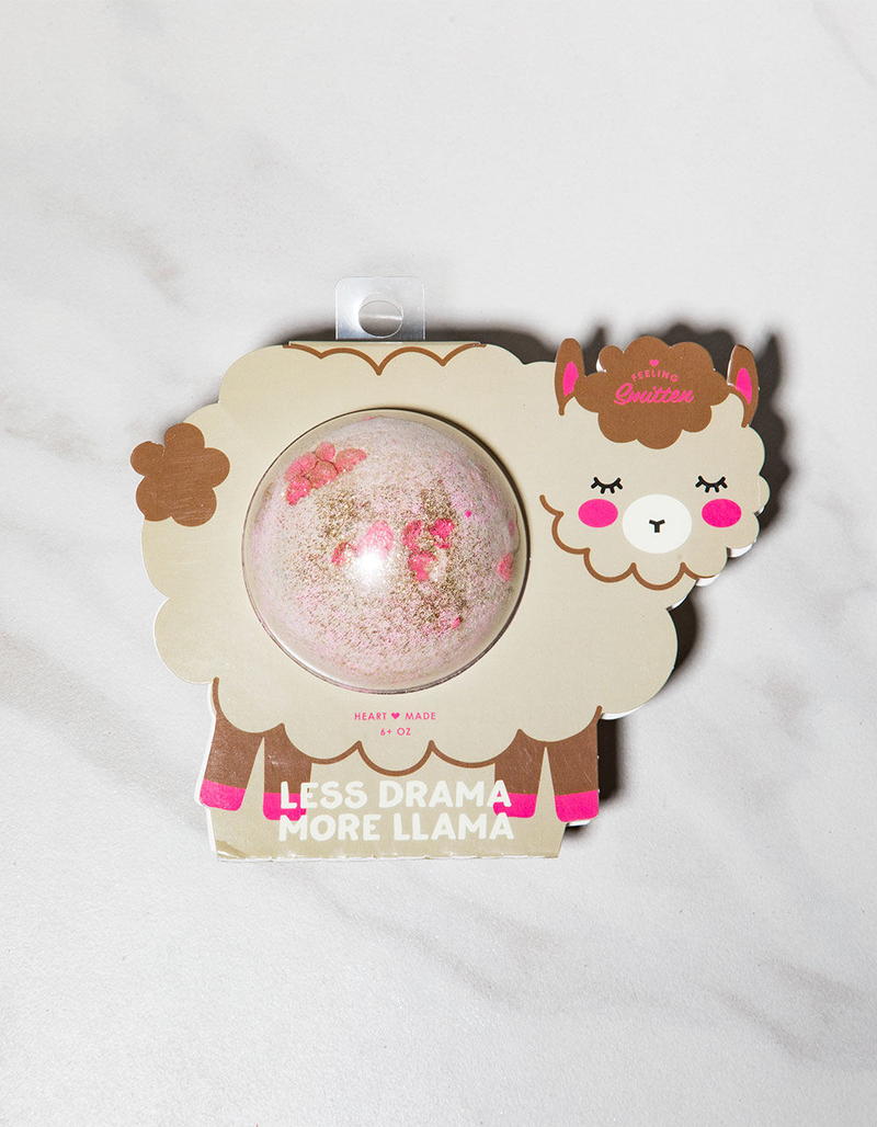 FEELING SMITTEN Less Drama More Llama Bath Bomb image number 1