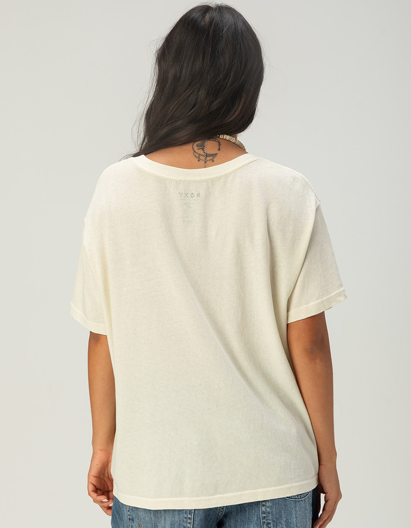 ROXY Hibiscus Womens Oversized V-Neck Tee image number 3