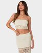 EDIKTED Ida Crochet Tube Top image number 1