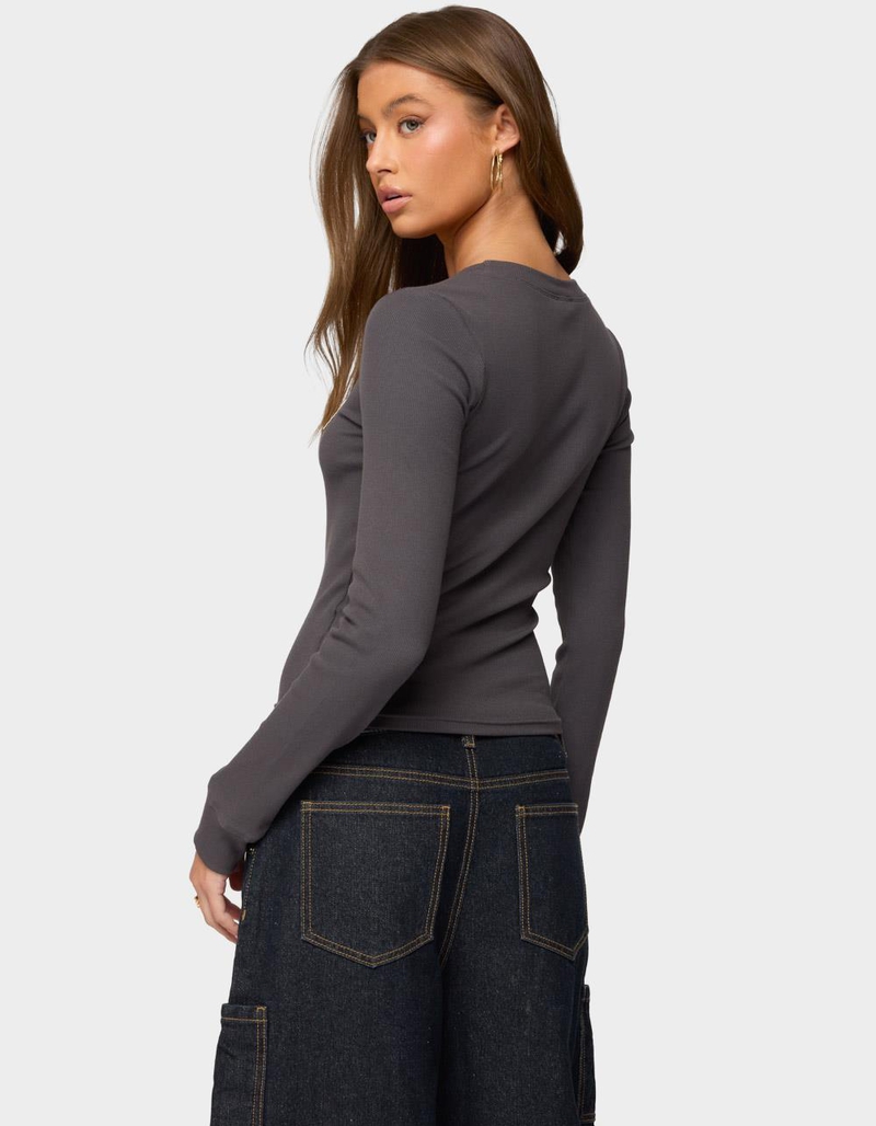 EDIKTED Essential Edikted Ribbed Tee image number 2