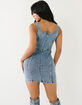 TRUE RELIGION Faded Terry Zip Womens Mini Dress image number 4