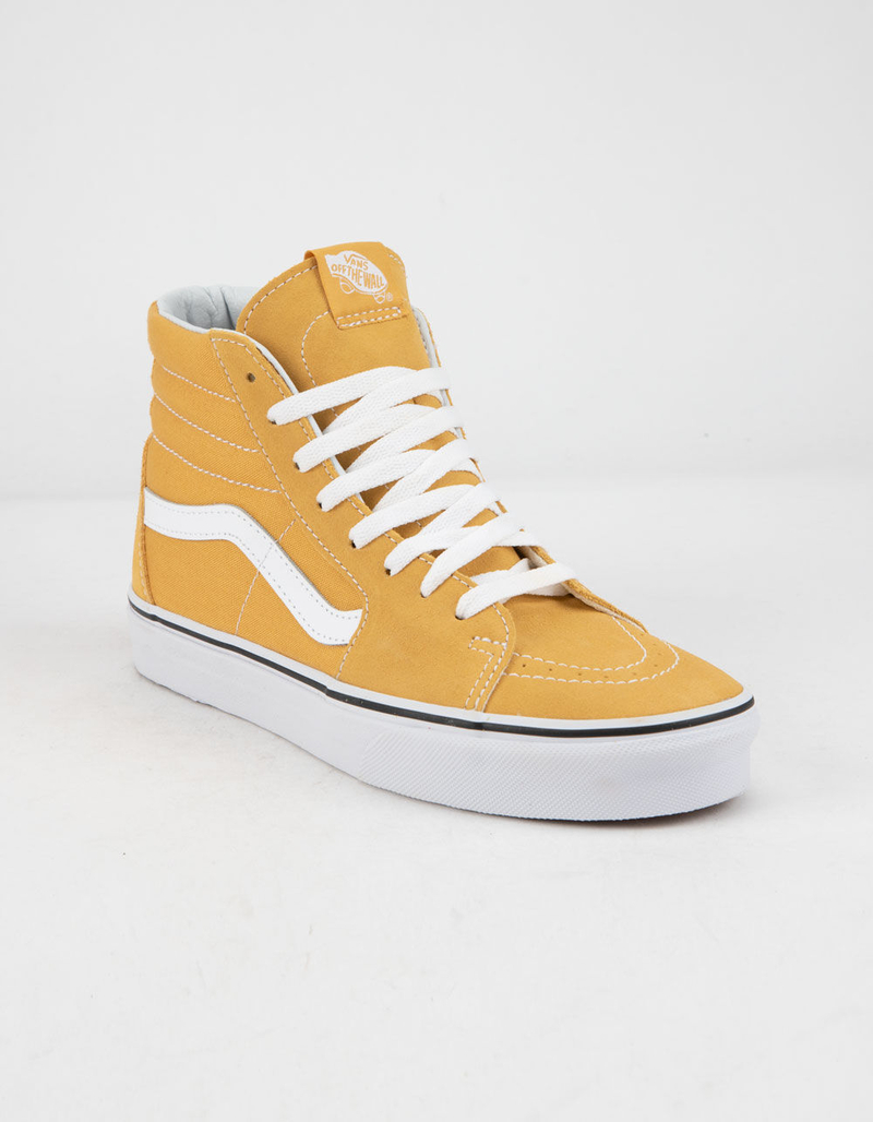VANS Sk8-Hi Ochre & True White Womens Shoes image number 1