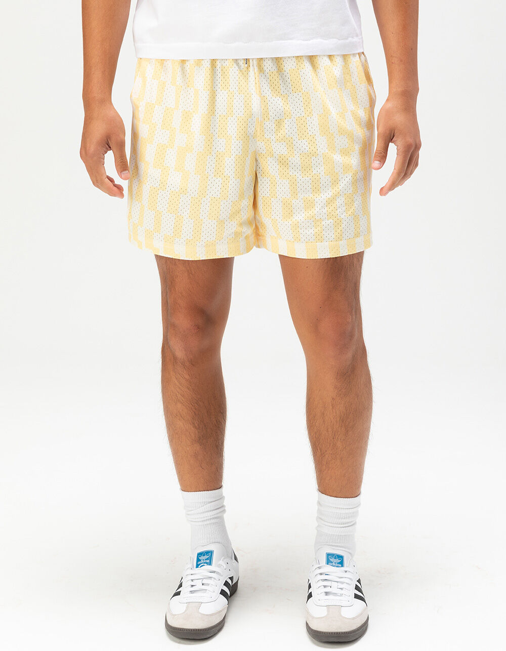 さらに100円引き◆YESEYESEE◆ST Football Satin Shorts yeseyesee ST Football Satin Shorts - White | 하이츠스토어