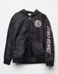 SANTA CRUZ Cloud Check Black Girls Windbreaker Jacket image number 1
