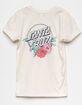 SANTA CRUZ Floral Dot Girls Oatmeal Tee image number 2