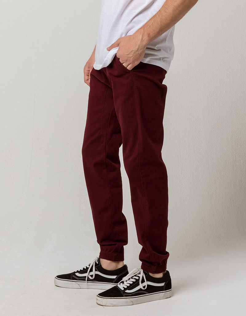 CHARLES AND A HALF Cabernet Mens Twill Jogger Pants image number 1