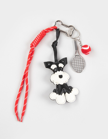FULL TILT Faux Leather Dog Corded Bag Charm Primary Image
