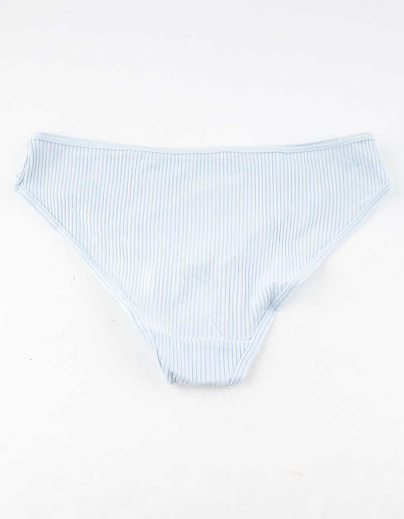 FULL TILT Ribbed Light Blue Hipster Panties image number 1