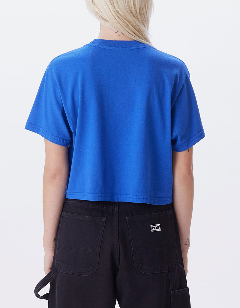 OBEY Lower Case 2 Weekend Womens Crop Tee image number 1