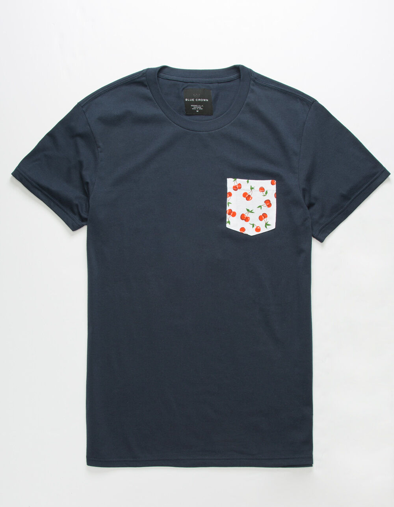 BLUE CROWN Cherriest Navy Mens T-Shirt image number 0