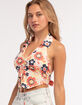RSQ Womens Collared Cinch Front Halter Top image number 2