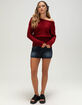 BDG Urban Outfitters Jordan Womens Off The Shoulder Sweater image number 2