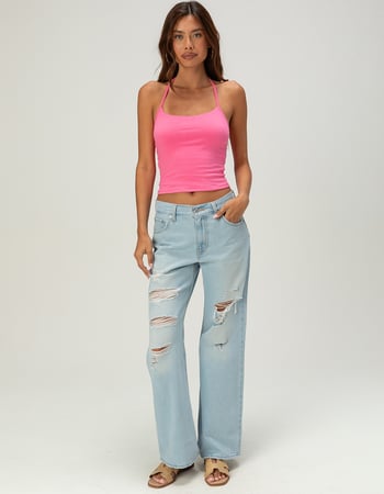 TILLYS Womens Tie Halter Top Alternative Image