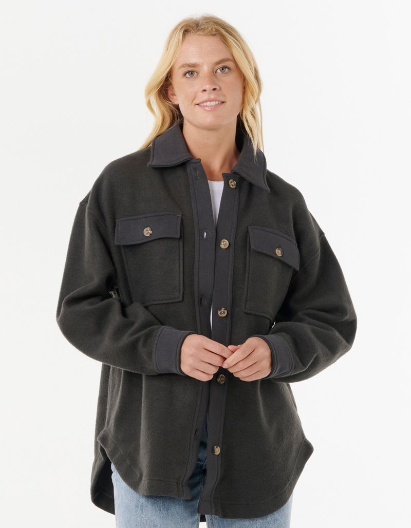 RIP CURL High Tide Fleece Womens Shacket image number 0