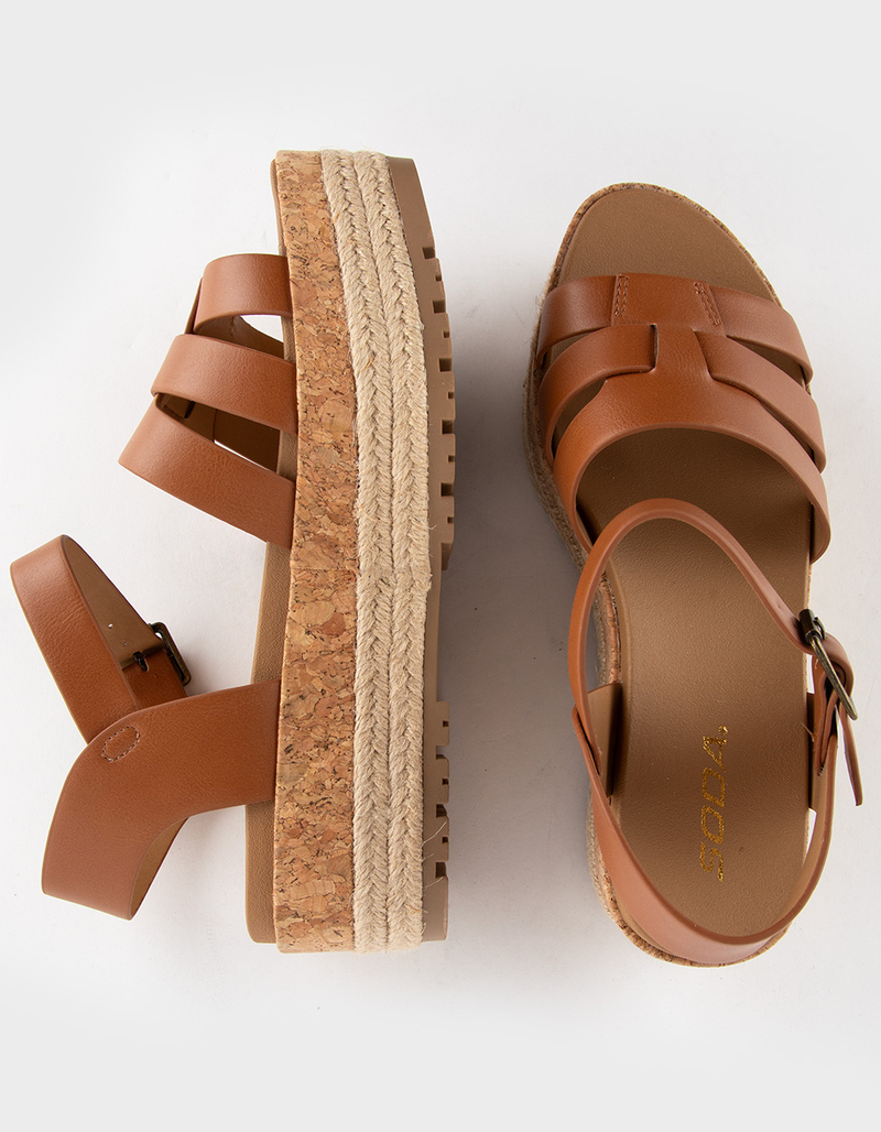 SODA Tabata Womens Platform Sandals image number 4