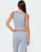 EDIKTED Monti Striped Henley Tank Top image number 5