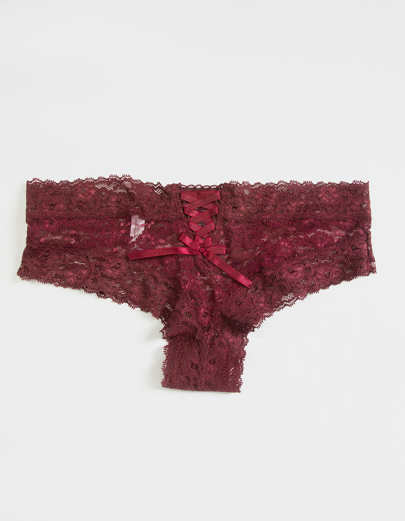 FULL TILT Lace With Lace Up Back Panties image number 1