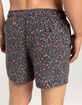 RSQ Mens Ditsy Floral 5" Swim Shorts image number 5