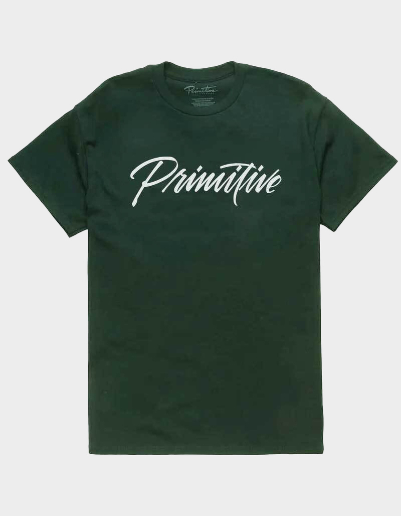 PRIMITIVE Pablo Script Boys Tee - FOREST - M | Tillys