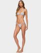 EDIKTED Patchwork Triangle Bikini Top image number 5
