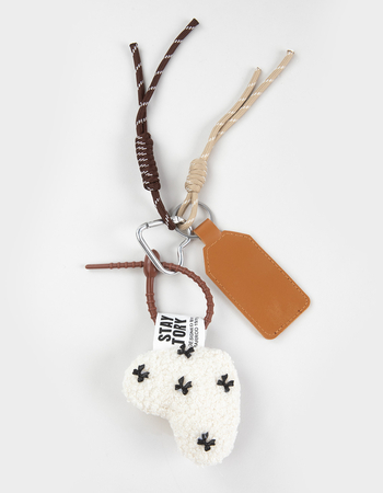 FULL TILT Sherpa Plush Heart Bag Charm Primary Image