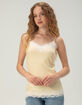 RSQ Womens Long Lace Trim Cami image number 2