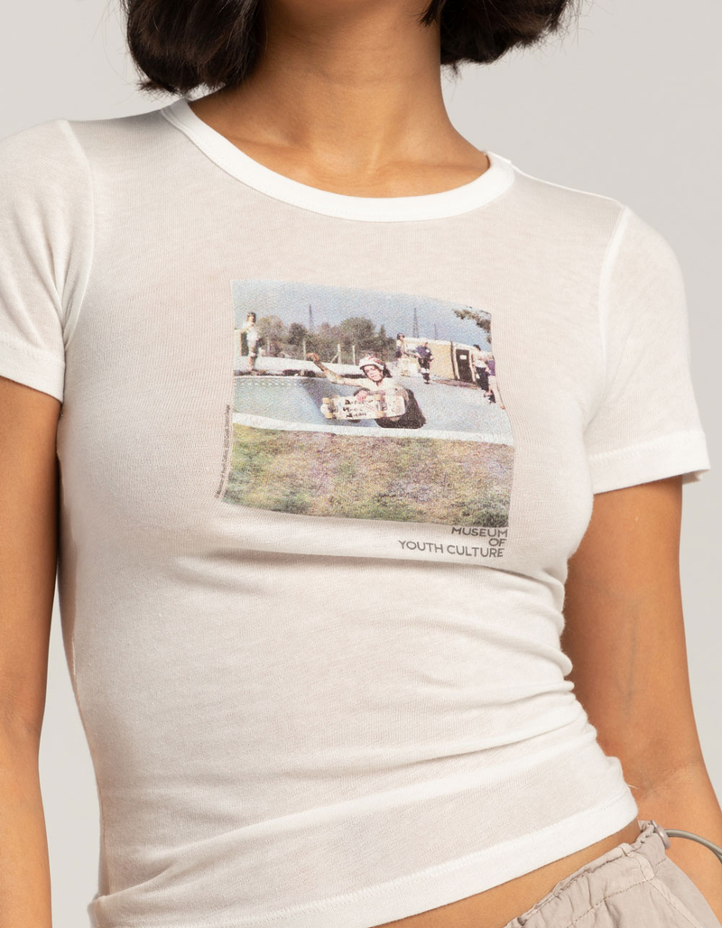 BDG Urban Outfitters Museum Of Youth Culture Skateboard Womens Baby Tee image number 2