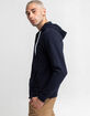 RSQ Full Zip Mens Navy Hoodie image number 3