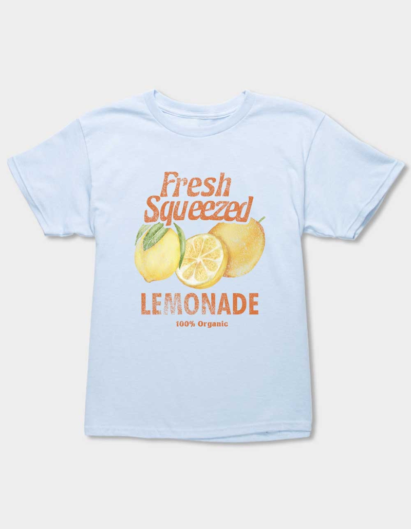 LEMONADE Fresh Squeezed Distressed Unisex Kids Tee image number 0