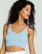 FULL TILT Rib Knit Womens Light Blue Cami image number 1