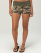 VON DUTCH Camo Womens Low Rise Micro Shorts image number 2