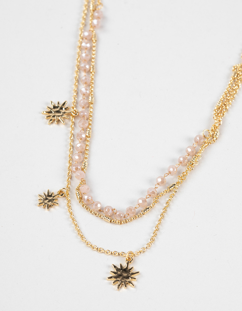 FULL TILT Layered Sun/Beaded Necklace image number 2