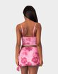 EDIKTED Wanda Printed Mesh Ruffled Tank Top image number 5