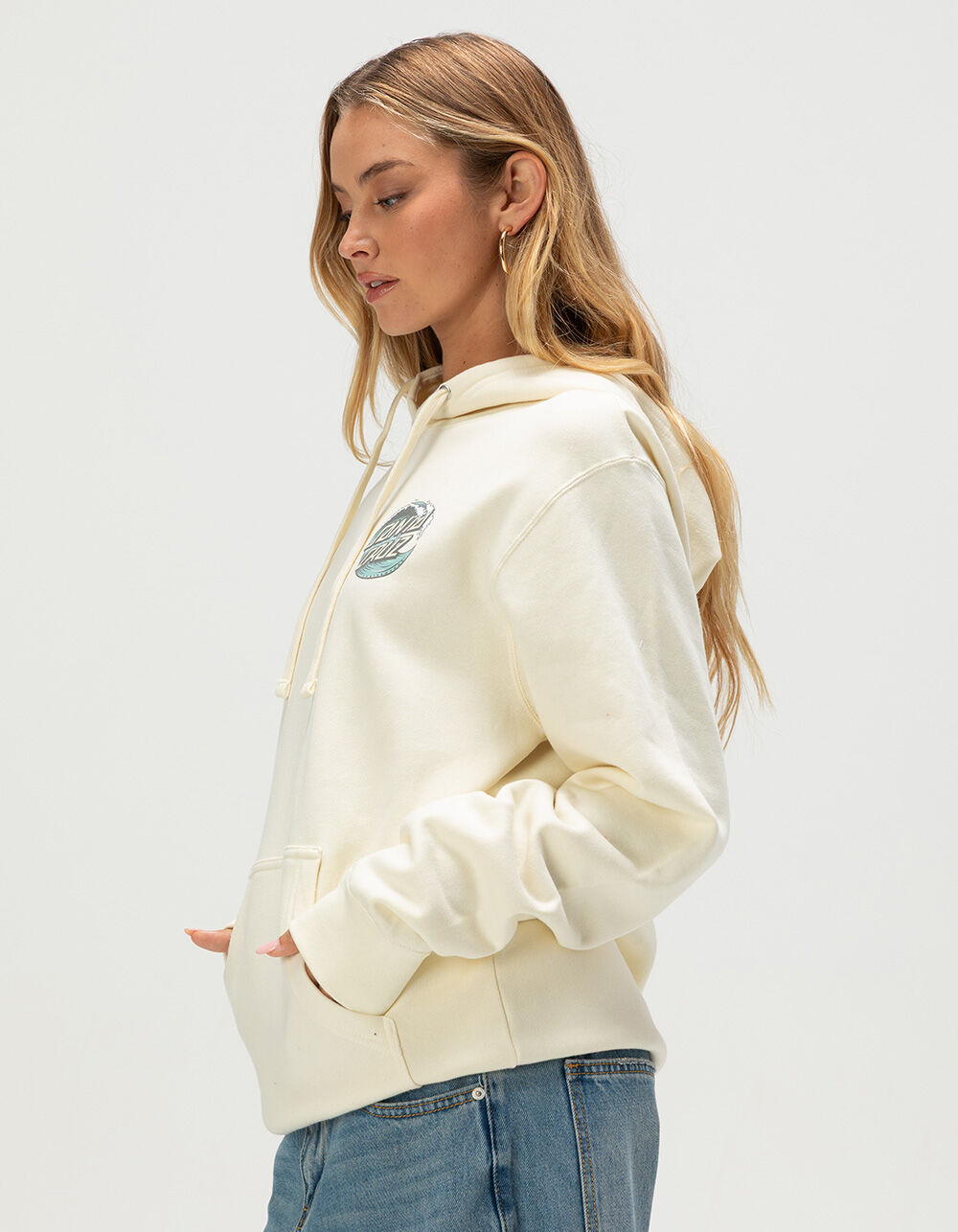 SANTA CRUZ Wave Dot Womens Hoodie - IVORY | Tillys