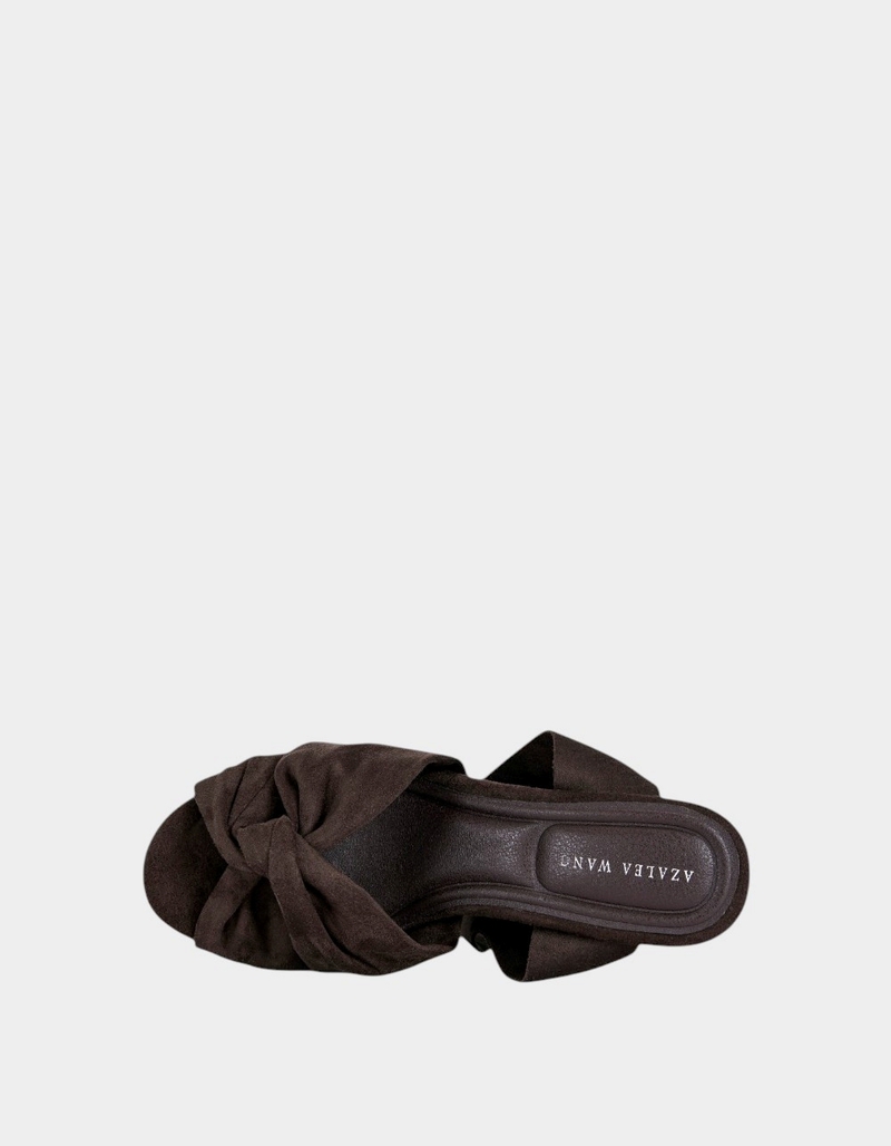 AZALEA WANG Saki Platform Wrap-Around Womens Sandals image number 3