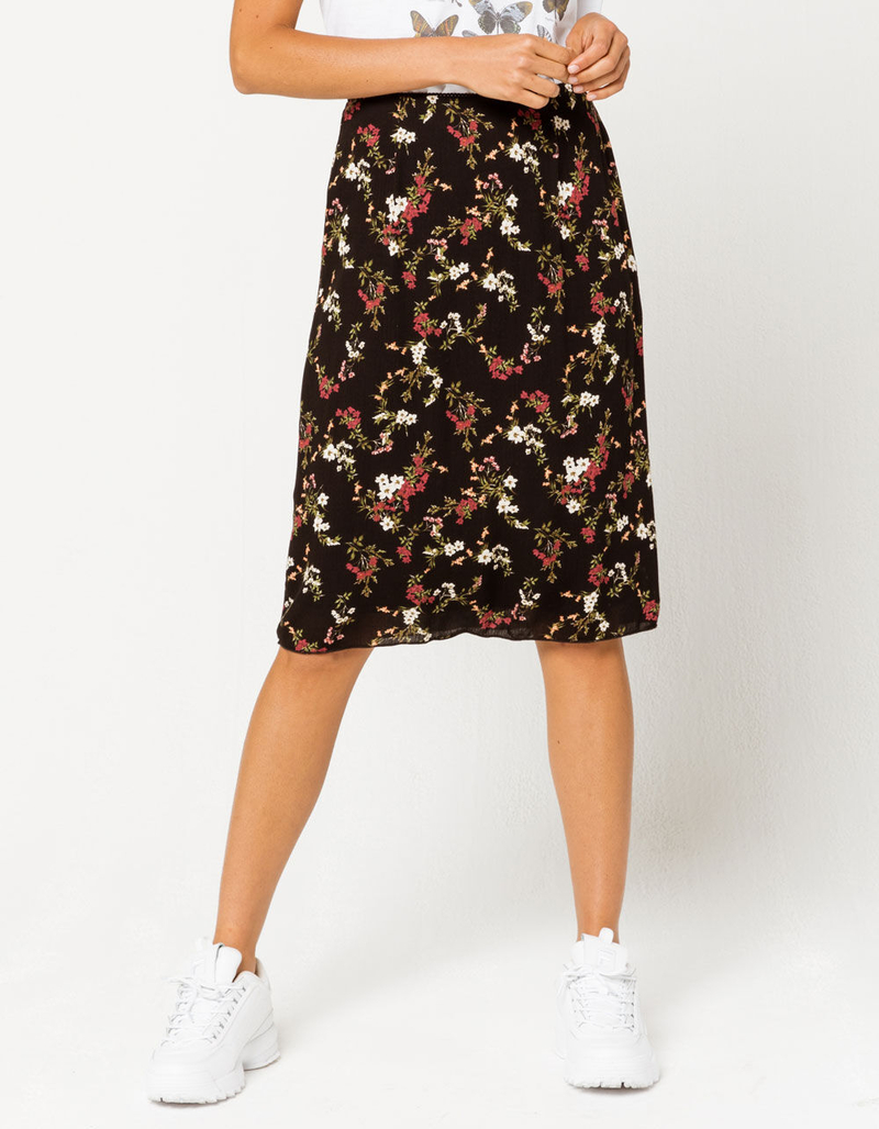 IVY & MAIN Ditsy Midi Skirt image number 1
